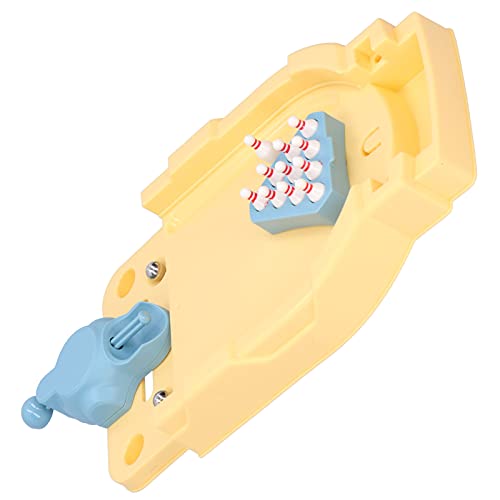plplaaoo Mini Bowling Game Set Desktop Bowling Ball Board Interactive Toy for Kids Over 3 Year Old Plastic Color Shown Size Approx 24x15x3cm Weight Approx 1750g