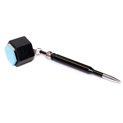 OKKO Hexagon Bullet Pocket Chalker Billiard Pool Cue Chalk Holder Black - Fits Kamui Roku Chalk
