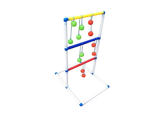 FixtureDisplays® Ladder Toss Game Set with 6 Bolos Backyard Family Kid Games 16856-NPF