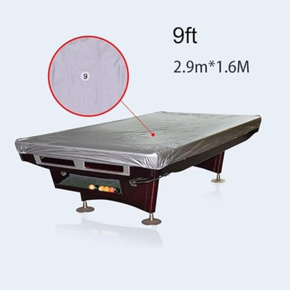 Pool Table Dust Cover - Waterproof Billiard/Snooker Pool Table Accessories for 7ft to 12ft Tables - Strong and Durable Protection