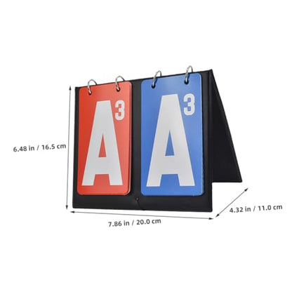Toddmomy Portable Flip Scoreboard for Basketball Soccer Sports Scorekeeper Tabletop