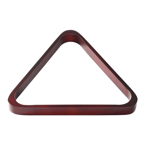 Solid Wood Pool Ball Triangle Rack, Pool Table Ball Holder Positioning Rack,2-1/4" Pool Ball Rack - color: Burgundy
