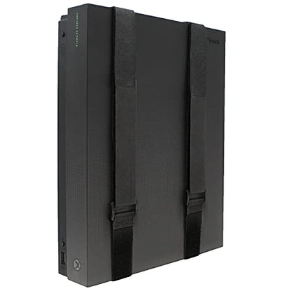HumanCentric Universal Wall Mount (Black), Adjustable Mount for Cable Boxes, Gaming Consoles, DVD Players, Routers, Modems, and More, Fits Devices 12” to 32” in Perimeter, Hardware Included