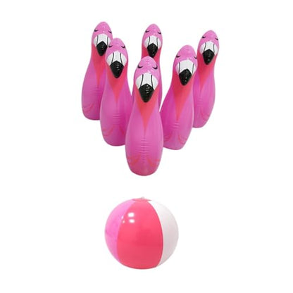 DYNWAVE Kids Inflatable Bowling Set Ball and Bowling Pins Early Education Party Game Indoor Outdoor Games for Events Birthday