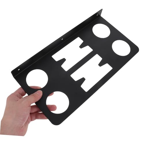 ULTECHNOVO Black Wall-mounted Sports Equipment Wall Rack with Solid Iron Structure, Wide Compatibility and Easy Installation, for Game Room or Training Center Storage