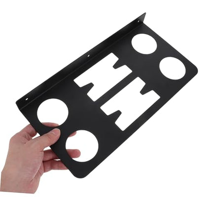 ULTECHNOVO Black Wall-mounted Sports Equipment Wall Rack with Solid Iron Structure, Wide Compatibility and Easy Installation, for Game Room or Training Center Storage