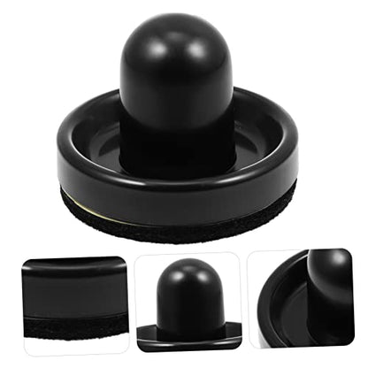 POPETPOP 3sets Air Hockey Pusher Replacement Paddle Handle and Thick Felt for Tabletop Game Essential Accessories for Family Fun and Gameplay