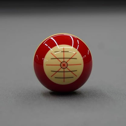 Aiming Trainer Ball – Pool Cue Practice & Tip Accuracy Training, 2.25” Standard Size, Track Cue Contact for Beginners & Amateurs