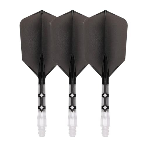 CUESOUL ROST T19 Integrated Dart Shaft and Flight Slim Shape M Size 28mm - color: Black