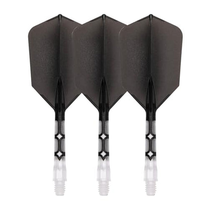 CUESOUL ROST T19 Integrated Dart Shaft and Flight Slim Shape M Size 28mm - color: Black