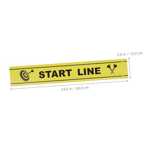 Yardwe 1Sheet Dart Throw Line Marker Durable Game Floor Marker for Dart Players Notice Line for Ground for Parties and Games Enhances Enjoyable Gameplay Experience