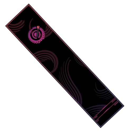 Dart Board Mat for Floor,Portable Non-Slip Crystal Velvet with Throw Line | Protective Dart Rug Mat,for Recreation Center Sports Club Office Break Room Garage Dormitory Leisure - color: Pink