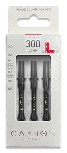 L-style L-Shaft Carbon Dart Shafts - Locked - Set of 3 - size: Slim (300)