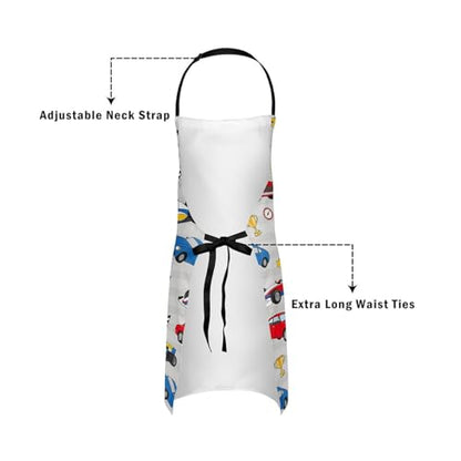 Castle Fairy Basketball Kitchen Apron - color: Race Car