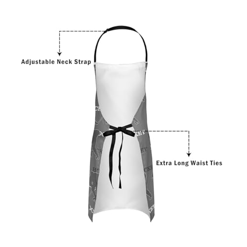 Manfei Ball Sports Kids Kitchen Apron - color: Gray