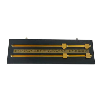 Vaveren Snooker Billiard Score Board,Shuffleboard Score Keeper,Scorer,Tabletop Game Snooker Game Accessories for Professional, Black