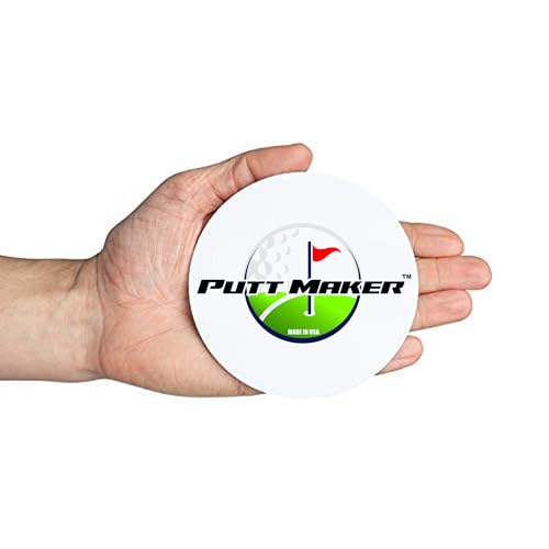 Putting Discs 4-Pack, Stocking Stuffer for Golfers, Golf Training Disk Accessories, Practice Aid for Green or Indoor, Flat Cup Ghost Hole Works Great as Golf Simulator Hole: Made in USA