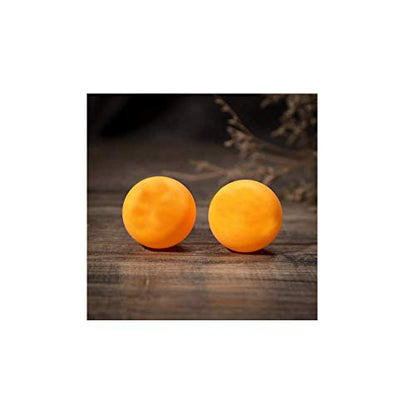 3-Star Plus 40mm Orange Table Tennis Balls,Advanced Training Ping Pong Balls Yellow 6PcsUseful and Professional