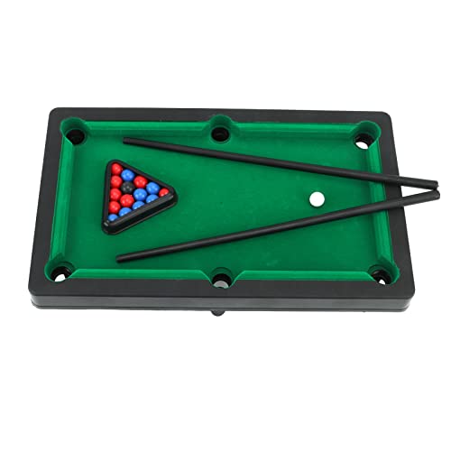 Mini Pool Table, 12 Inch Compact Size with Game Balls Sticks, Tabletop Billiards Game Set for Kids and Family Room