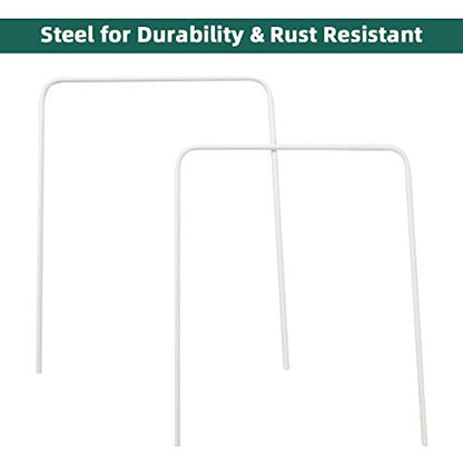 Croquet Wickets Set of 9, 8" H x 6.3" W Heavy Gauge Steel Wire Replacement Wickets with Rustproof Plastic Coating for Lawn Backyard Game - size: Universal Size