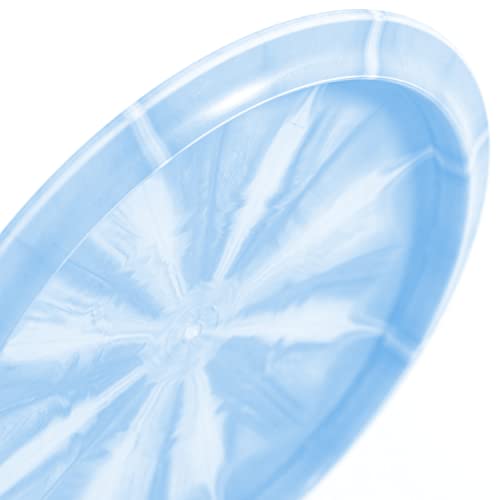 Latitude 64 Retro Burst River | Disc Golf Fairway Driver | Easy-to-Throw Disc Golf Driver for Beginners | Straight Flying | 170g+ Frisbee Disc | Unique Burst Patterns | Blue - color: Blue