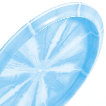 Latitude 64 Retro Burst River | Disc Golf Fairway Driver | Easy-to-Throw Disc Golf Driver for Beginners | Straight Flying | 170g+ Frisbee Disc | Unique Burst Patterns | Blue - color: Blue