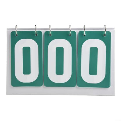 Minhe Portable Table Top Flip Board Scorekeeping Scoreboard Flipper Waterproof Solution Lightweight Suitable Scoreboard For Basketball Tennis Sports(Green)