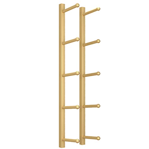 Wall-Mounted Sports Ball Storage Rack - Metal Basketball Holder & Multi-Function Equipment Organizer for Football, Volleyball, Yoga Mat, Soccer, Rugby, Baseball Display - color: Gold, size: Length 135CM