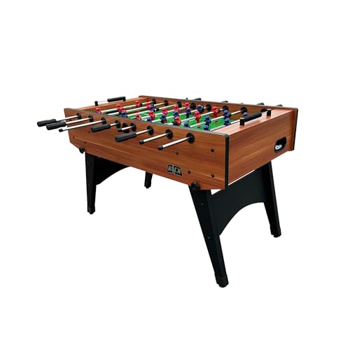 KICK Dreamfyre 55" Foosball Table – Professional Full-Size Indoor Game Table - color: Brown