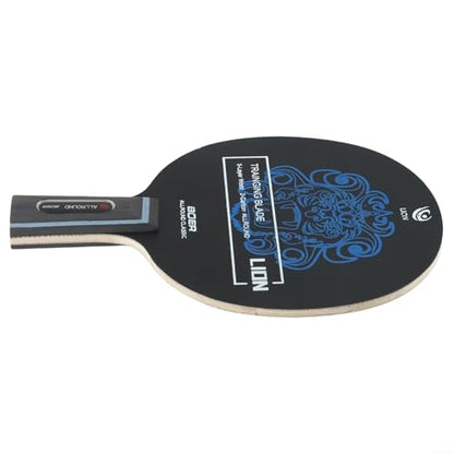 Table Tennis Paddle Blade 7-Ply Carbon Fiber And Arylate, Long Handle Horizontal Grip, Poplar Pine Paulownia Wood Construction(Short) - size: Short