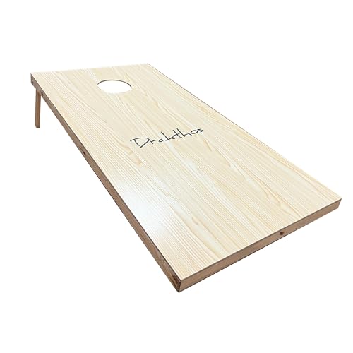 1 Pack Cornhole Board Premium Wood Game Board 4 x 2 ft Regulation Size Replaceable Cornhole Board with Native Wood Texture Game Board Suitable for Outdoor Use