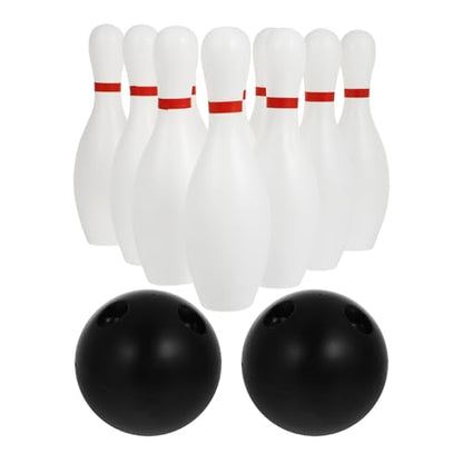 Kisangel 12-Piece Kids Bowling Set, Toddler Indoor Outdoor Plastic Sports Game with 10 Pins and 2 Balls, Lightweight Educational Activity Toy for Boys & Girls Ages 3+