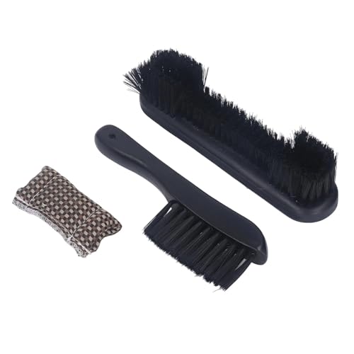 1set/3pcs Black Wooden Handle Billiards Pool Table Rail Brush Set Cleaning Tools for Pool Tables and Cabinets