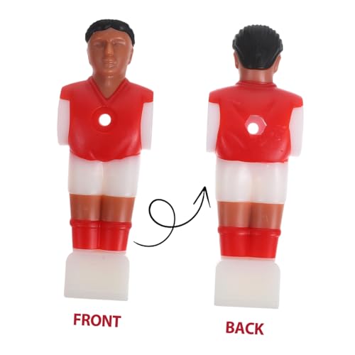 POPETPOP 4Pcs Football Player Figurines Durable Replacement Parts for Foosball Table Red Blue Easy Installation Soccer Foosball Table Accessories