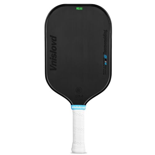 Thermoformed Pickleball Paddles Pro T700 Raw Carbon Fiber Pickleball Racket-16MM Unibody Design-Injected Foam-Rougher Spin Texture for Best Control,Power-Competition Version-USAPA Approved,Elongated