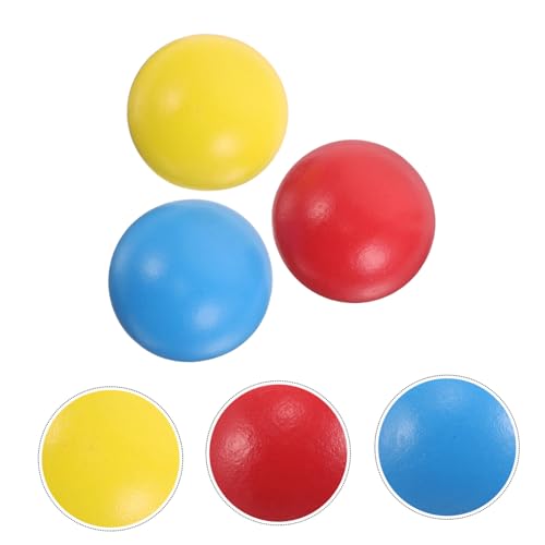 3Pcs Wooden Croquet Balls Outdoor Game for Boys Promotes Hand Eye Coordination Family Fun for Backyard Lawn Activities