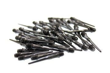 L-style Lstyle Lippoint USA Dart Tips – Black | 2BA Soft Tip Point Replacements – 50 Pack - color: black