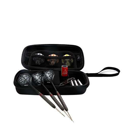 CUESOUL Big Beast 90% 26g/27g Steel Tip Tungsten Dart Set with Dart Case - color: Gun Grey-27g