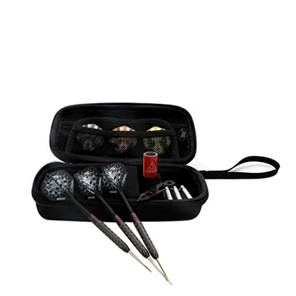CUESOUL Big Beast 90% 26g/27g Steel Tip Tungsten Dart Set with Dart Case - color: Gun Grey-27g