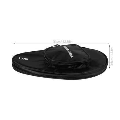 KALLORY Table Tennis Paddle Case Cover Gourd Shape, Protective Bag for 2 Rackets and 7 Balls, Sports Storage Pouch for Ping Pong Players and Athletes