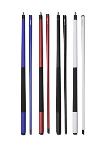 Billiard Depot 58" Two-Piece Graphite Fiberglass Composite Billiard Pool Cue Stick (Set of 4 Colors)