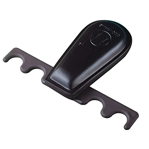 CROWN ME Weighted 4-Cue Leather pool cue holder - color: black