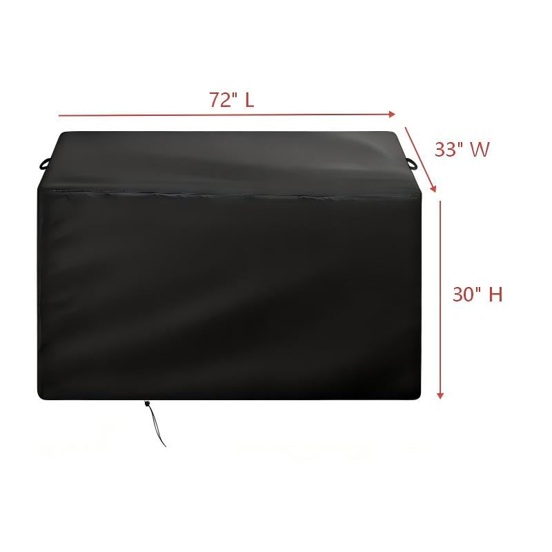 420D Poker Table Cover Compatible with POKERPAL Collapsible Casino Table | 72"Lx33"Wx30"H,Black Waterproof Blackjack Table Cover,Adjustable Drawstring,Pet-resistant - size: 72"Lx33"Wx30"H