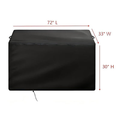 420D Poker Table Cover Compatible with POKERPAL Collapsible Casino Table | 72"Lx33"Wx30"H,Black Waterproof Blackjack Table Cover,Adjustable Drawstring,Pet-resistant - size: 72"Lx33"Wx30"H