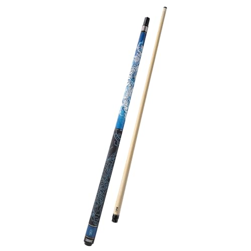 CUESOUL 19oz Pool Cue with Black case,13mm Tip,58inches Mythological Symbols Pattern 4 Styles - color: White Tiger