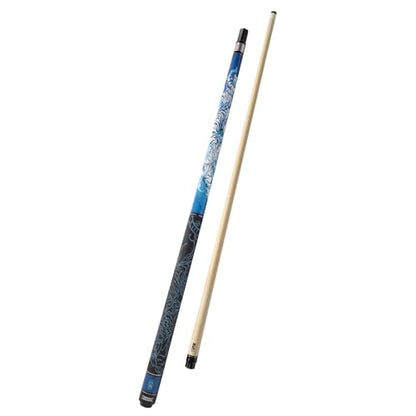 CUESOUL 19oz Pool Cue with Black case,13mm Tip,58inches Mythological Symbols Pattern 4 Styles - color: White Tiger