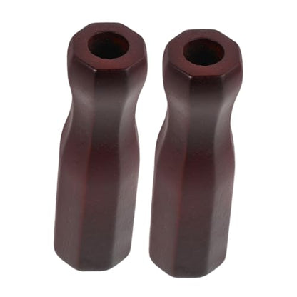 Toyvian 2pcs Solid Wood Foosball Table Handles Octagonal Grip for Soccer Machine Rods Replacement Parts for Table Soccer Game Enhanced Control and Stability