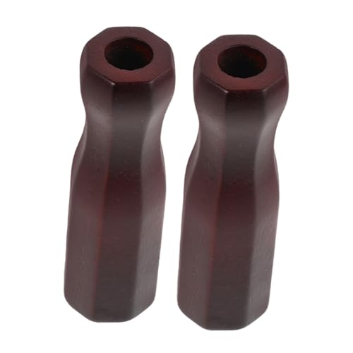 Toyvian 2pcs Solid Wood Foosball Table Handles Octagonal Grip for Soccer Machine Rods Replacement Parts for Table Soccer Game Enhanced Control and Stability