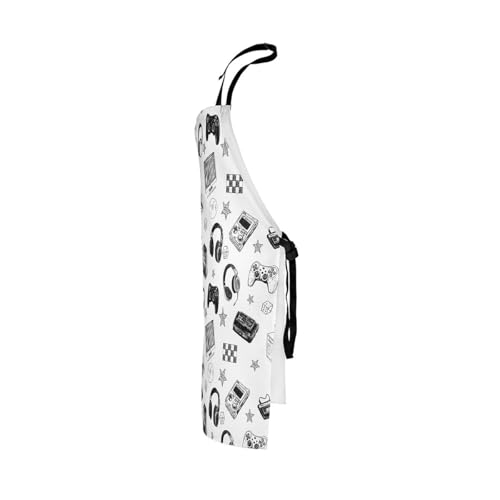Castle Fairy Basketball Kitchen Apron - color: Gamepad Grey