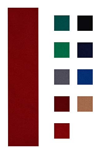 Accuplay 19 oz Pre Cut Pool Table Felt - Billiard Cloth Choose for 7', 8' or 9' Table, English Green, Spruce, Blue, Tan, Black, Navy, Red, Gray or Burgundy - color: Red, size: For 8 Foot Table